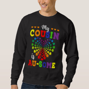 Mein Cousin ist ein bisschen Autismus-Bewusstsein Sweatshirt