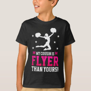 Mein Cousin ist Flyer Cheer Cousin einer Cheerlead T-Shirt