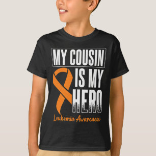 Mein Cousin meine heroische Leukämie Krebs Leukämi T-Shirt