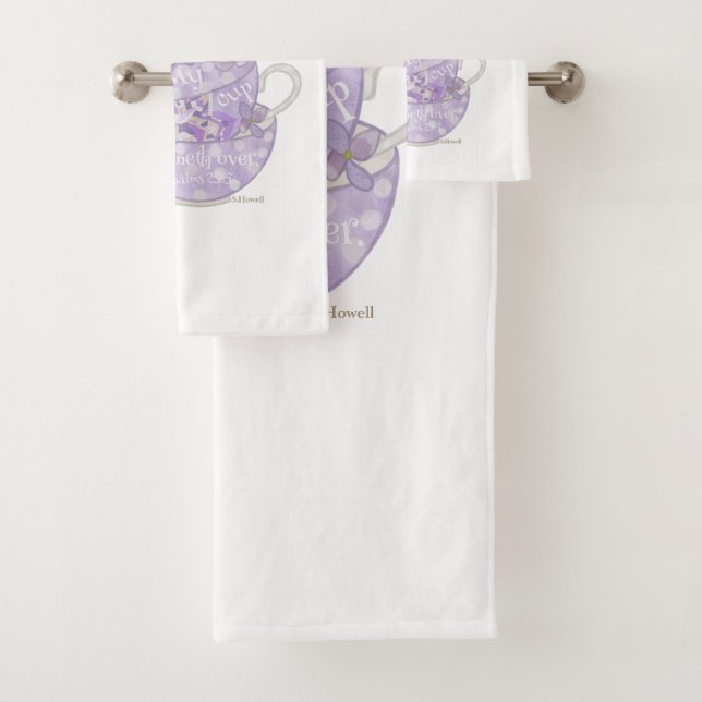 Mein Cup rennt über Handtuch-Set Badhandtuch Set (Insitu)