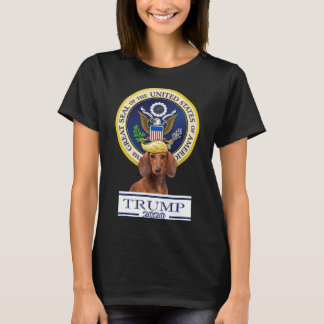 Mein Dachshund für Trump  T-Shirt