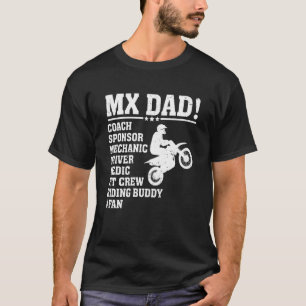 Mein Dad Coach Sponsor Mechaniker Fahrer Riding Bu T-Shirt