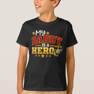 Mein Daddy ist ein Held Marine Corps Militär T-Shirt