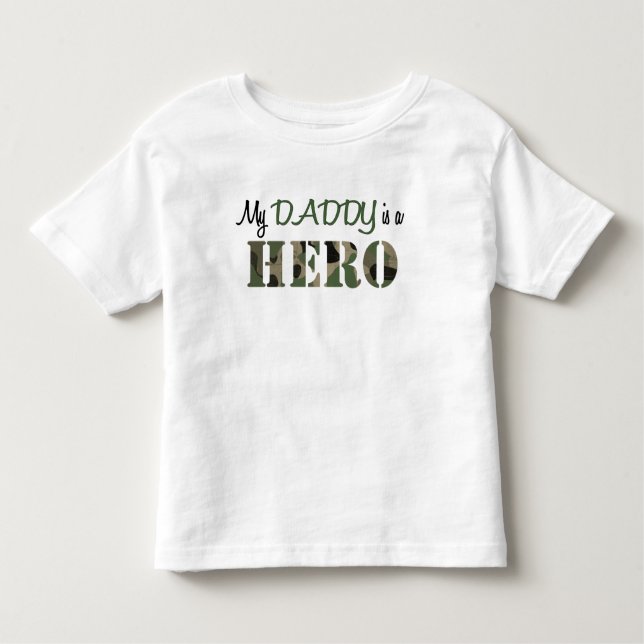 Mein DADDY ist ein HERO Kleinkind T-shirt (Vorderseite)