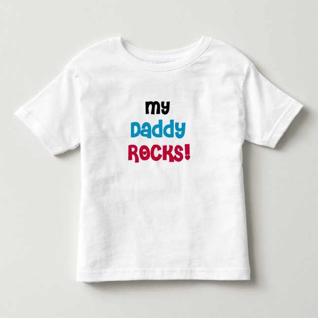 Mein Daddy Rocks Kleinkind T-shirt (Vorderseite)