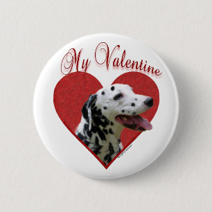 Mein Dalmatiner Valentine Button