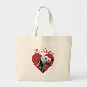 Mein Dalmatiner Valentine Jumbo Stoffbeutel