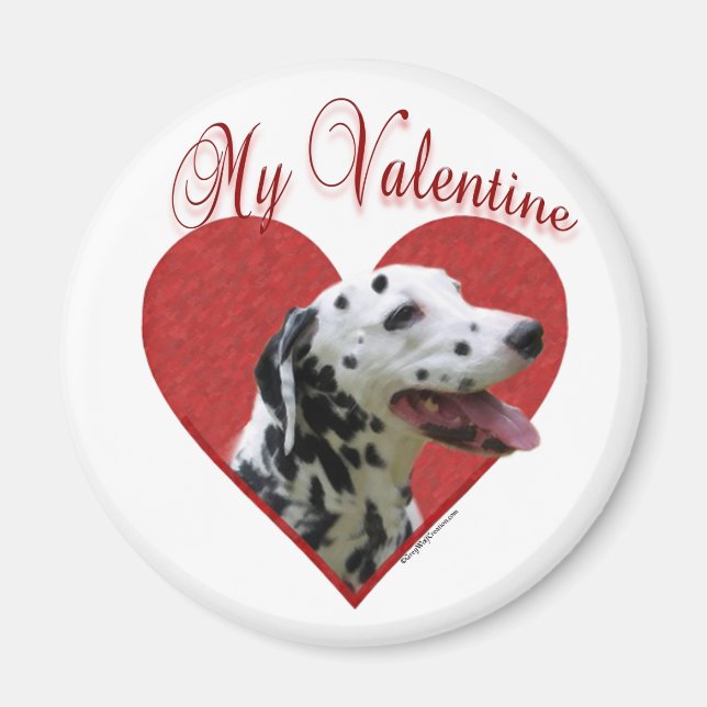 Mein Dalmatiner Valentine Magnet (Vorne)