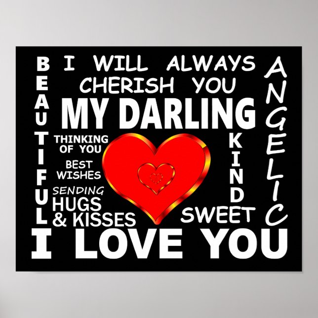 Mein Darling, ich Liebe dich Poster (Vorne)