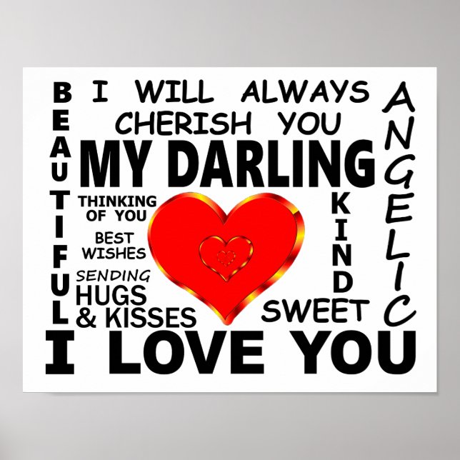 Mein Darling, ich Liebe dich Poster (Vorne)