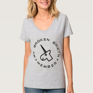 Mein defektes Gehirn-Mitgliedsfußball-T-Shirt T-Shirt