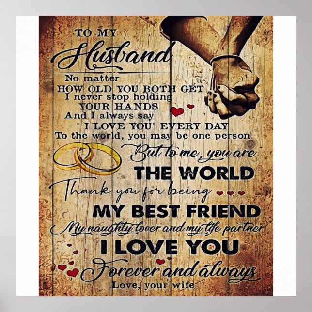 Mein Design | Liebe an ihn | Poster (Vorne)