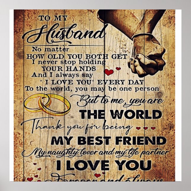 Mein Design | Liebe an ihn | Poster (Vorne)