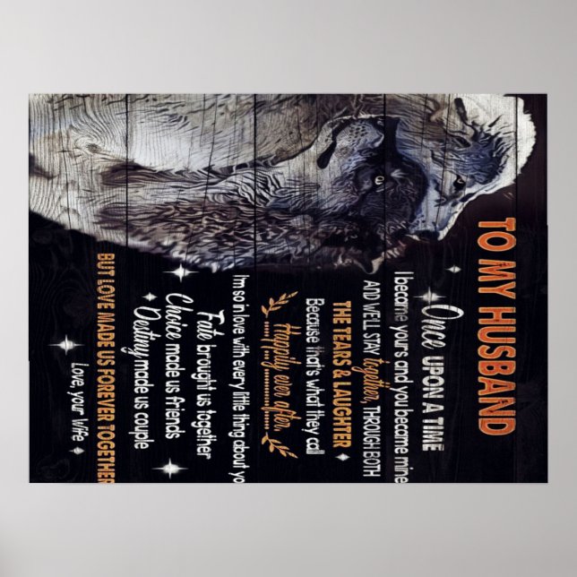 Mein Design | Lieben für Ehemänner Poster (Vorne)