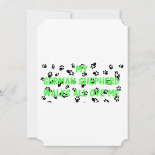 Mein deutscher Hirte geht durch mich Einladung