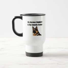 Mein Deutscher Schäferhund ist mein Lieblingsmensc Reisebecher