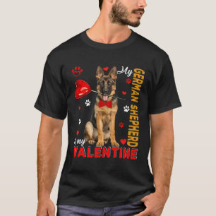 Mein deutscher Schäferhund ist mein Valentinstag S T-Shirt