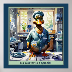 Mein Doktor ist eine Quackenente in Scrubs Poster