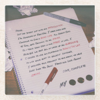 Mein Drei-Cent-Untersetzer Glasuntersetzer