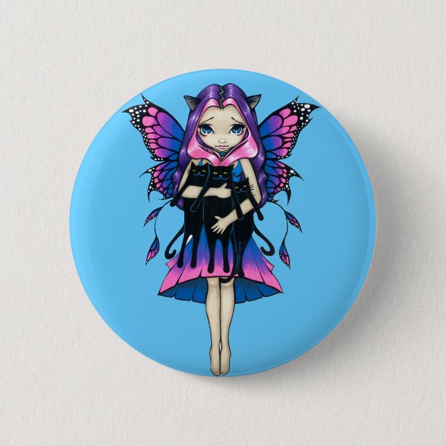 "Mein drei Kätzchen-" Knopf Button (Vorderseite)