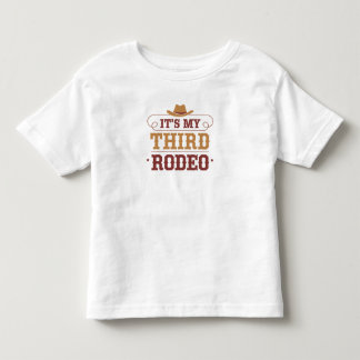 Mein dritter Rodeo - Spaß Western 3. Geburtstag Kleinkind T-shirt