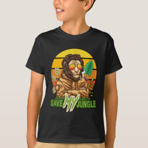 Mein Dschungel - Löwenatze zum Umweltschutz gerett T-Shirt