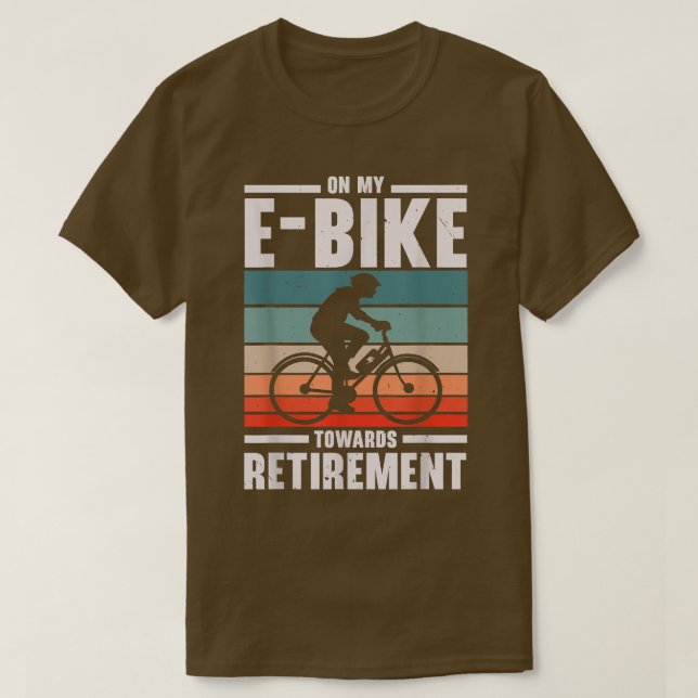 Mein E-Bike in Richtung eines Elektro-Fahrrads T-Shirt (Design vorne)