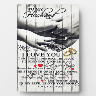 Mein Ehemann-Brief   Niedlich vorhanden   Fotoplatte