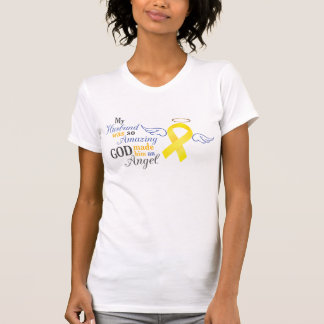 Mein Ehemann ein Engel - Blasen-Krebs T-Shirt