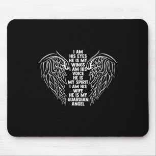 Mein Ehemann ist mein Wächter Angel Widow Ehefrau Mousepad