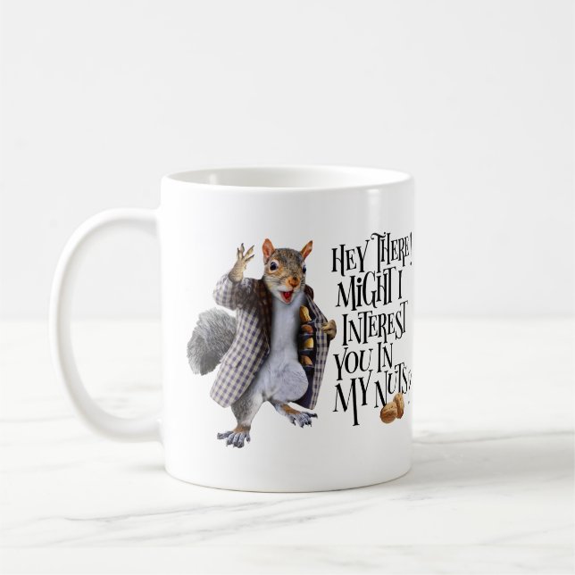Mein Eichhörnchen Nüsse Kaffeetasse (Links)
