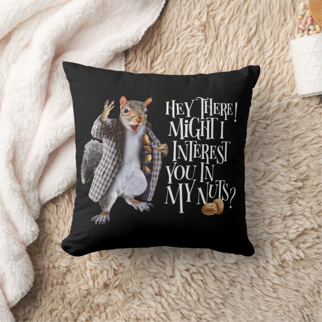 Mein Eichhörnchen Nüsse Kissen (Decke)
