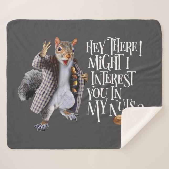 Mein Eichhörnchen Nüsse Sherpadecke (Vorderseite (Horizontal))