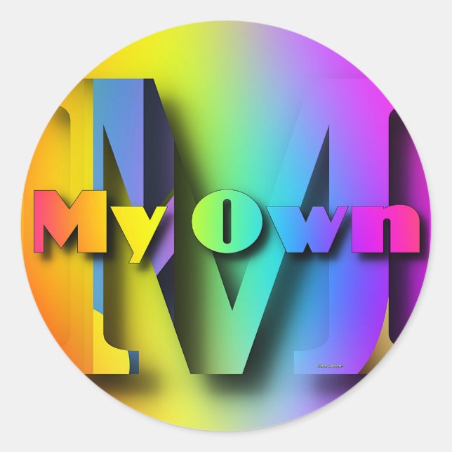 MEIN EIGENE RUNDER AUFKLEBER (Vorderseite)