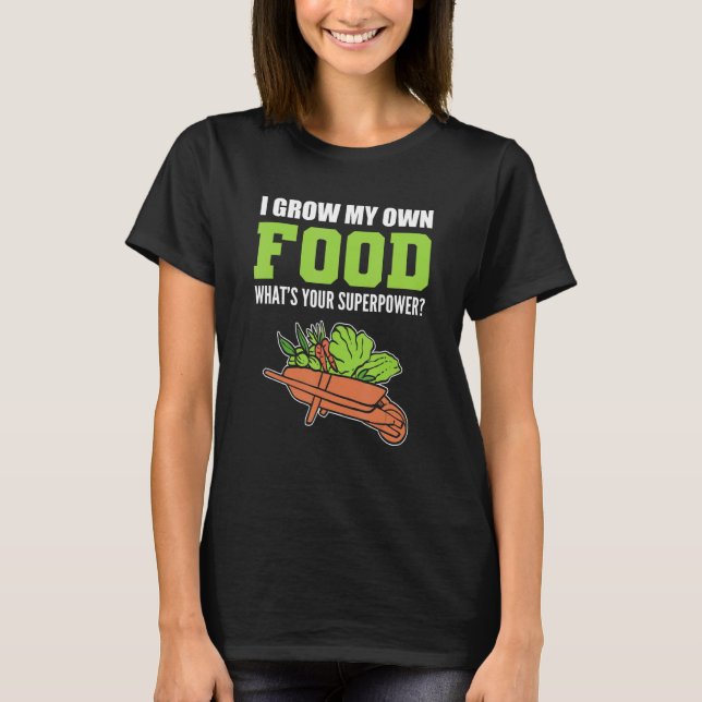 Mein eigener Lebensmittelgärtner oder Florist T-Shirt (Vorderseite)