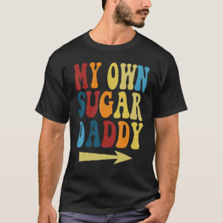 Mein eigener SugardDaddy Groovy Retro Sunset Style T-Shirt