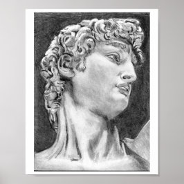 Mein eigener Zeichn DAVID nach Michelangelo Art Po Poster