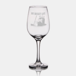 Mein Eimerkatalog ist mit eigenem Golf-Zubehör ver Weinglas