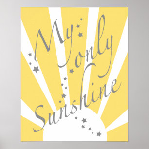 Mein einziges Sonnenschutzposter Poster
