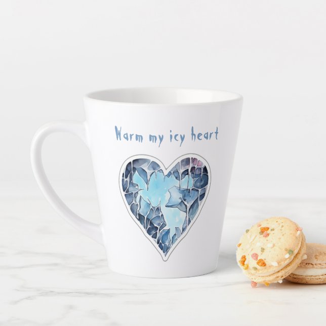 Mein eisiges Herz, personalisiert Milchtasse (Beispiel)