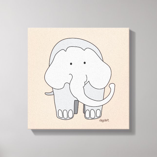 Mein Elefant Custom 12x12 Leinwand Art (Vorderseite)