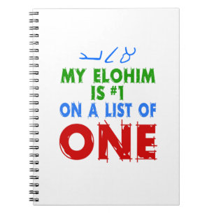 Mein Elohim ist #1 auf einer Liste von einer Notizblock