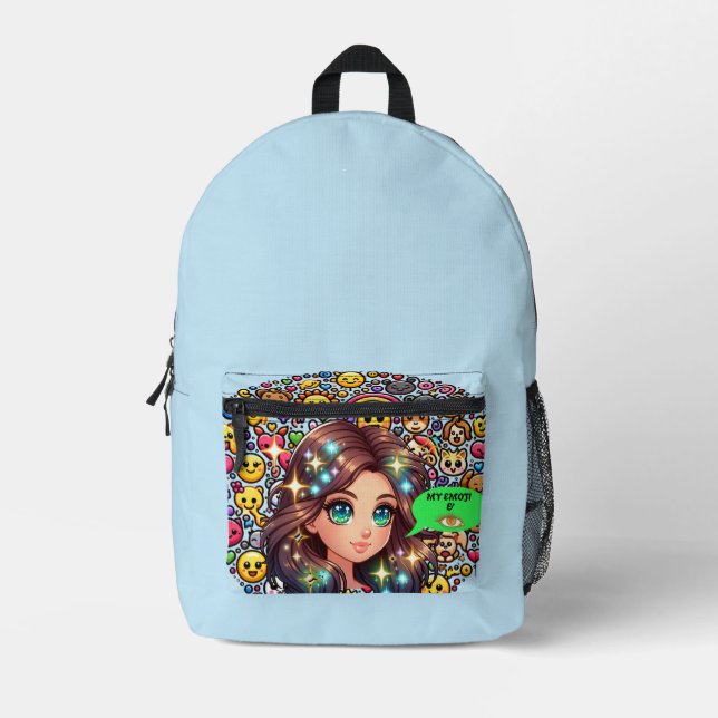 Mein Emojis und ich drucken Nähtasche Bedruckter Rucksack (Vorderseite)