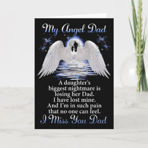 Mein Engel Papa Ich vermisse Dich Papa Memorial Da Karte