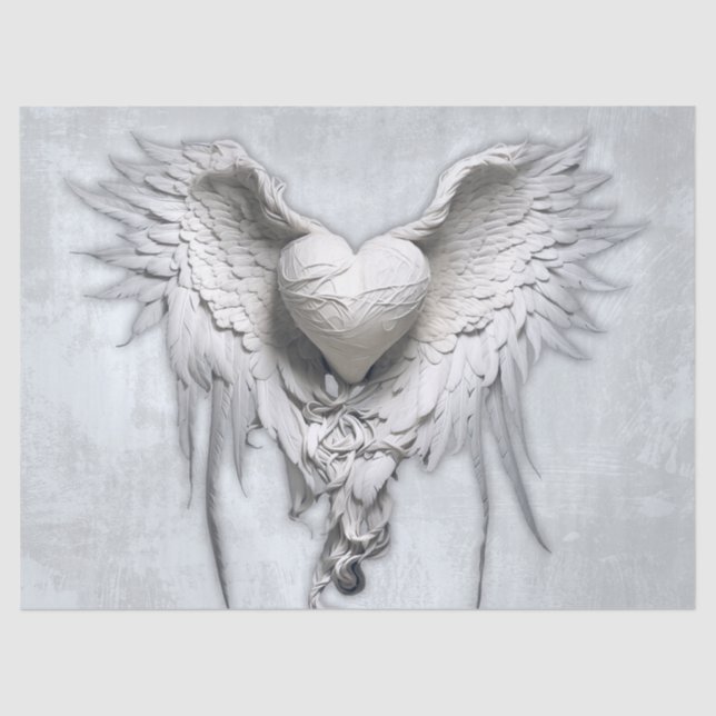 Mein Engelherz, Flügelherz Seidenpapier (Vorderseite)