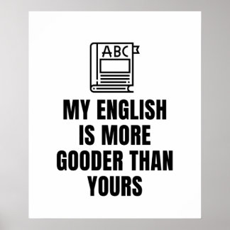 Mein Englisch ist besser als deins Poster