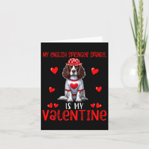 Mein Englisch Springer Spanisch ist mein Valentinh Karte