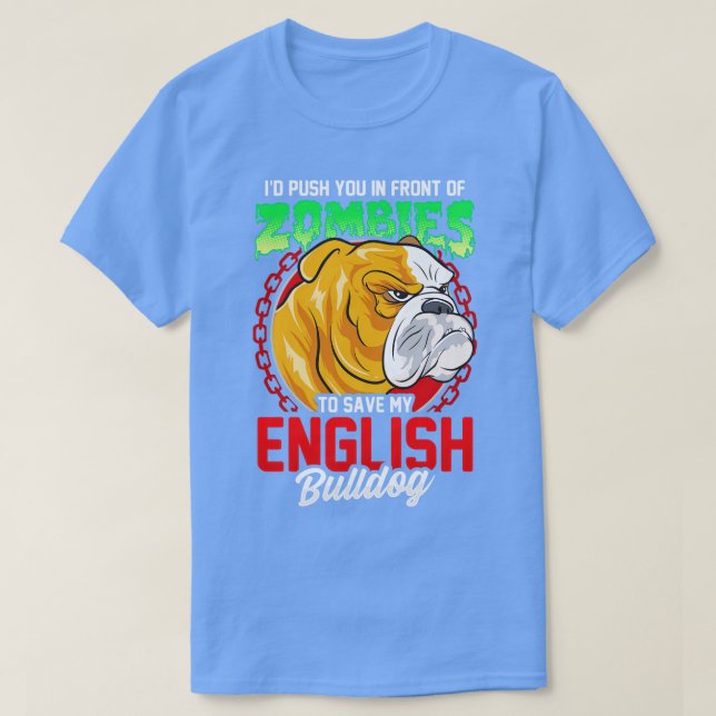 Mein englischer Bulldog rett T-Shirt (Design vorne)