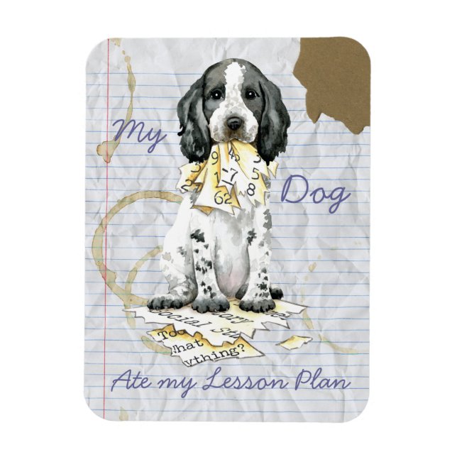 Mein englischer Cocker hat mein Lektionsmagazin "P Magnet (Vertikal)