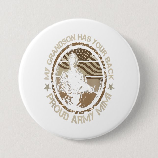 Mein Enkel hat Ihr stolzes Armeegengeschenk mit de Button (Vorderseite)